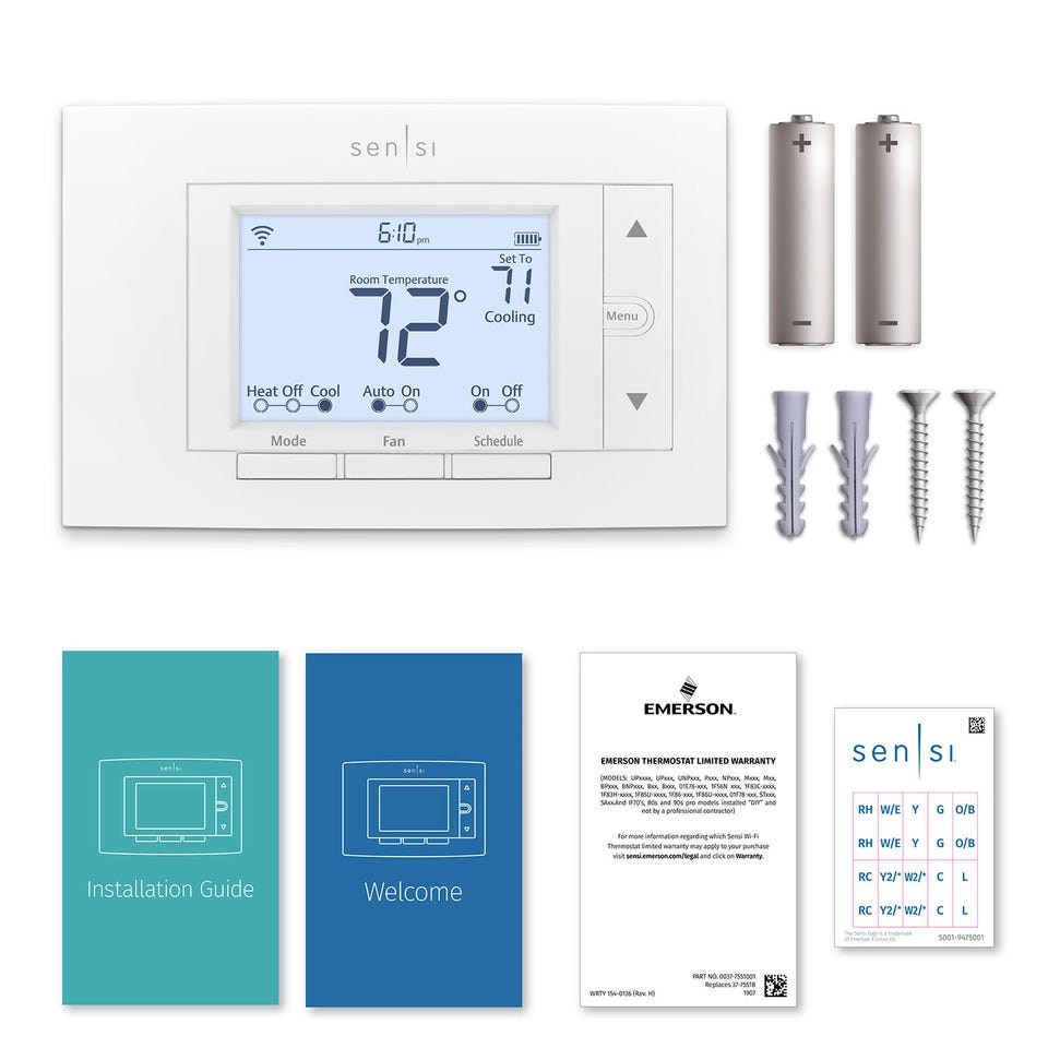 Sensi Smart Thermostat inclusions